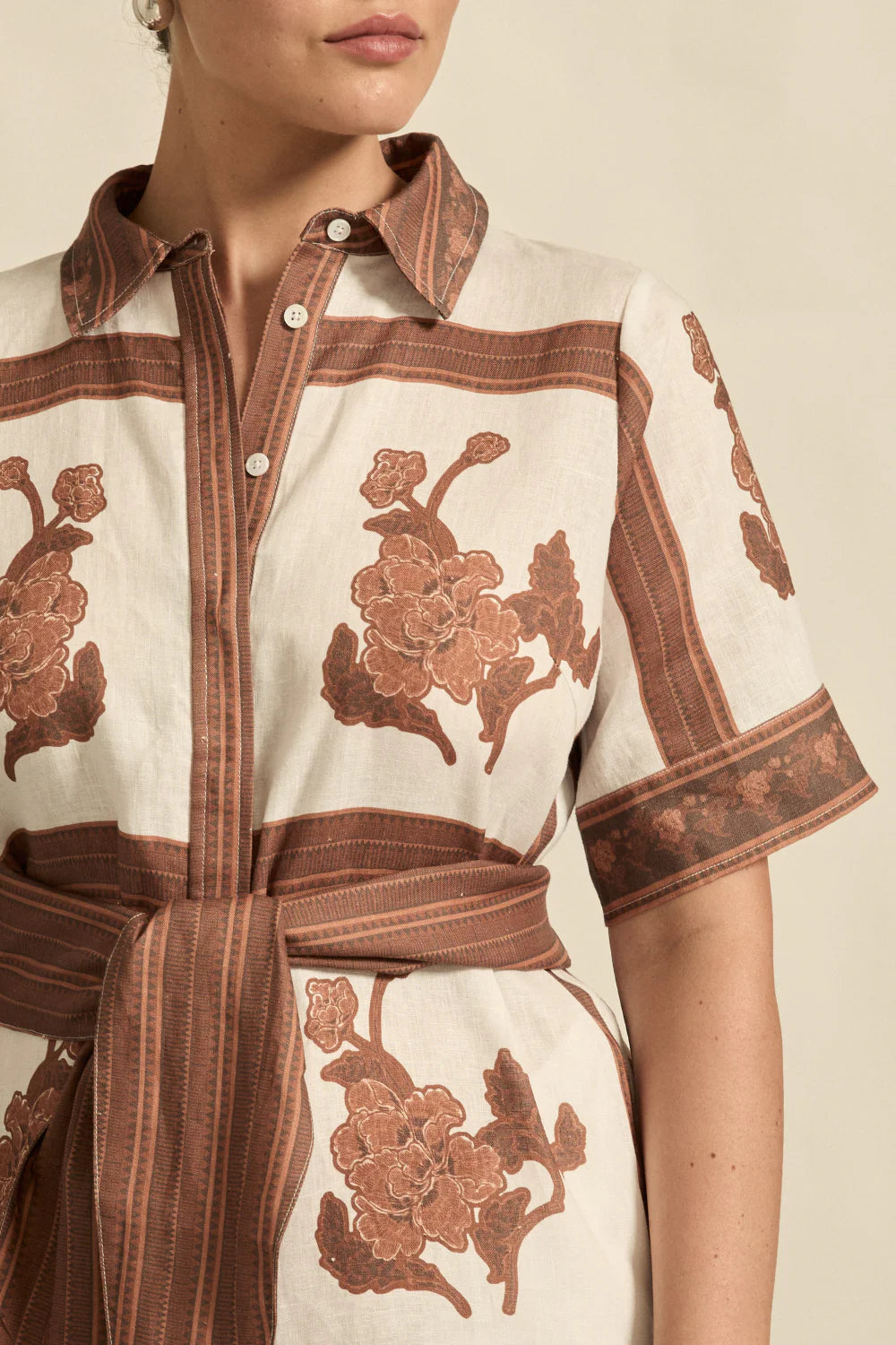 Zoe Kratzmann Roam Dress - Coffee Collage