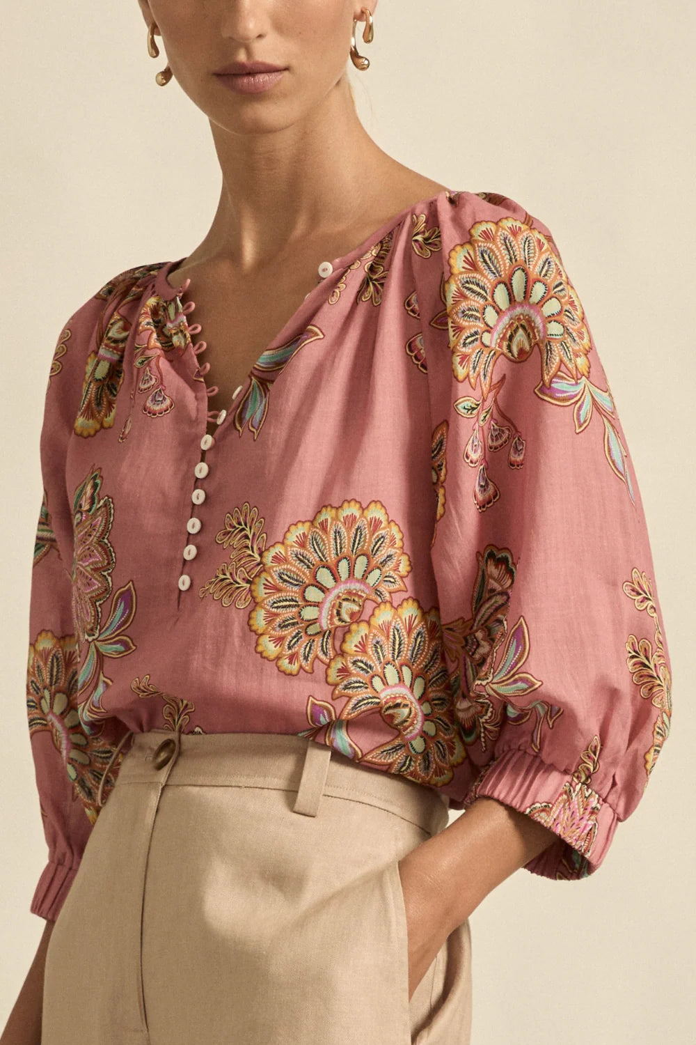 Zoe Kratzmann Tranquil Top - Kgari Bloom