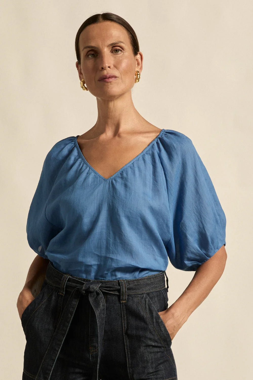 Zoe Kratzmann Trace Top - Shoreline