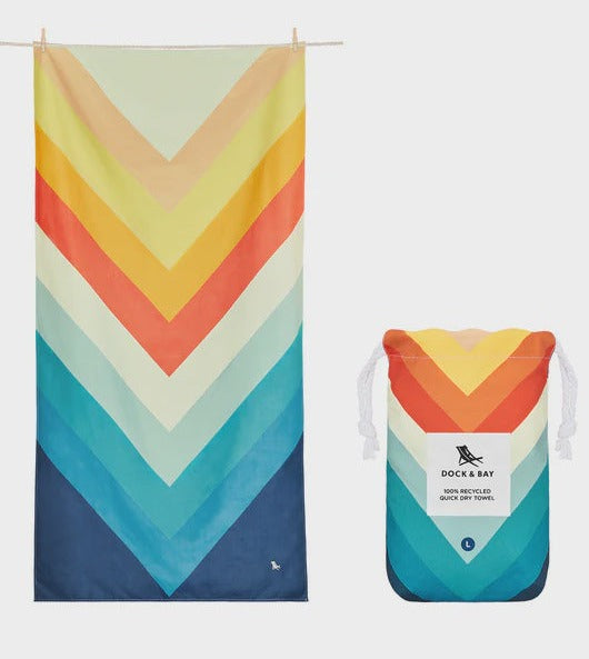 Dock & Bay Beach Towel - Chevron Chic