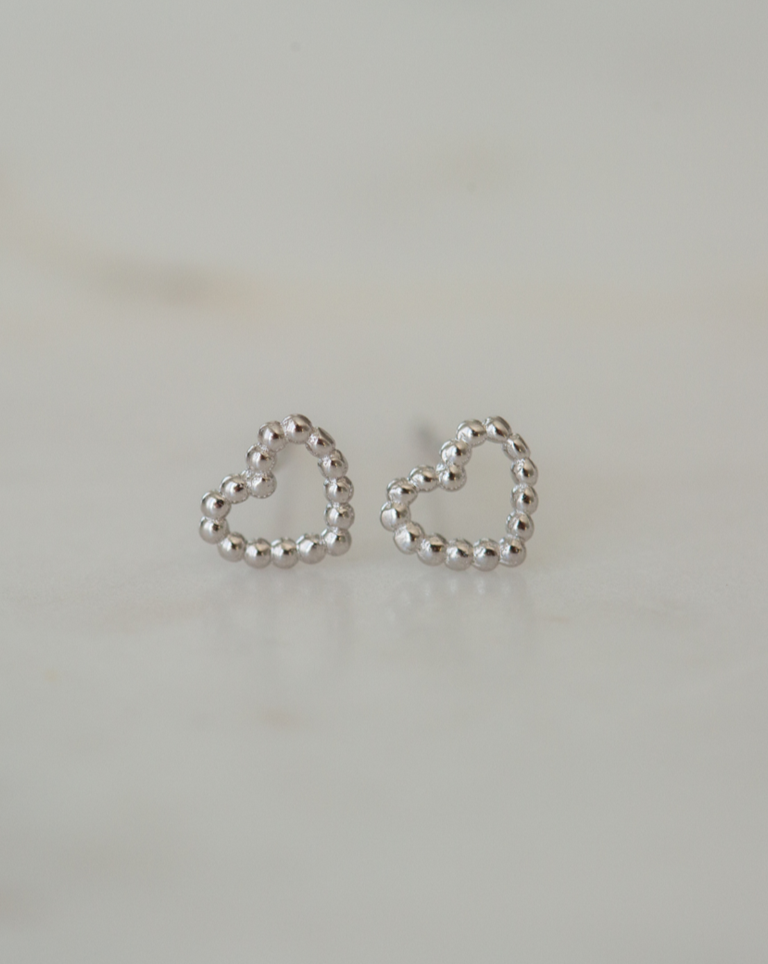 Sophie Dotty Love Studs - Silver