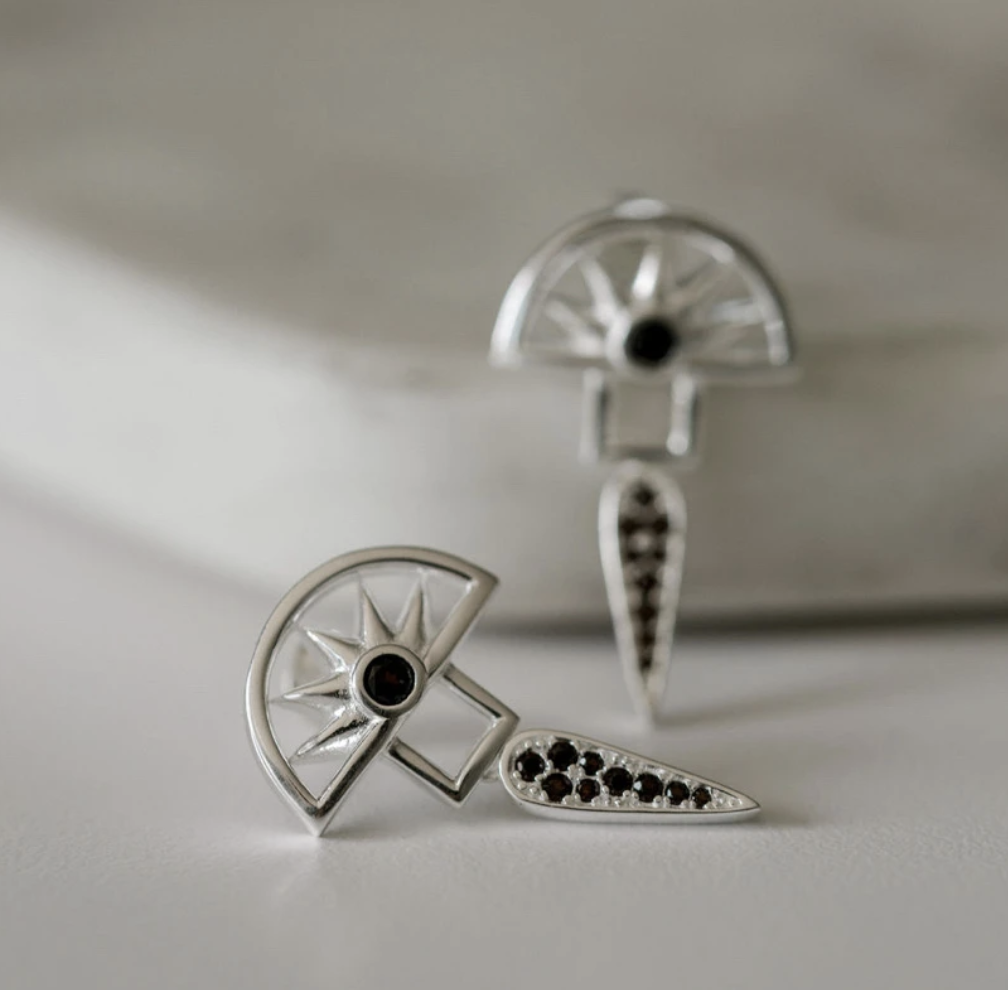 Silver Linings Horizon Earrings - Silver
