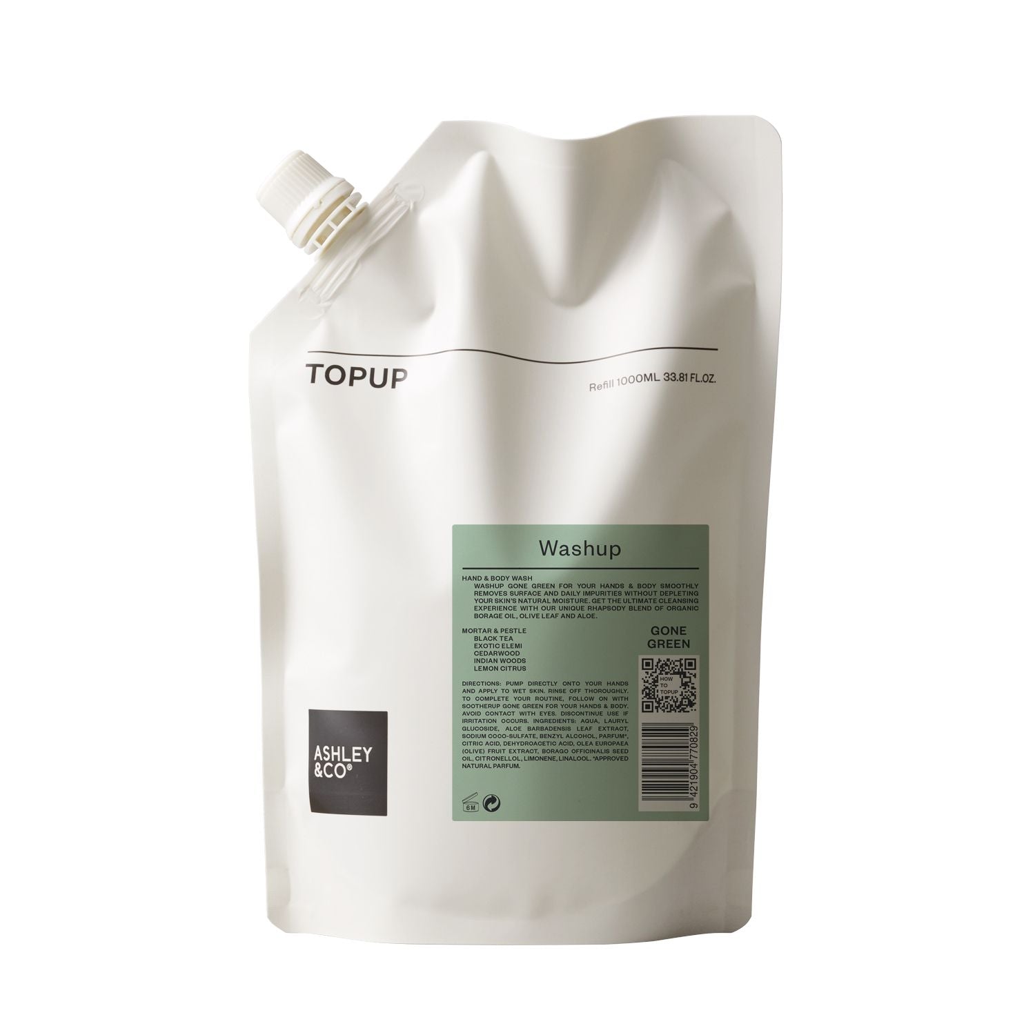 Ashley & Co Topup Washup 1000ml