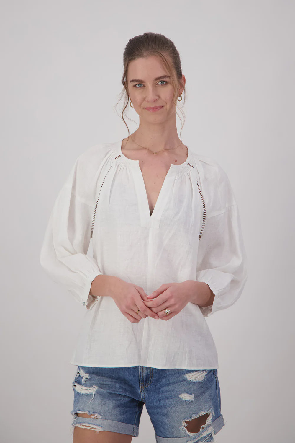 Briarwood Jimbo Top - White