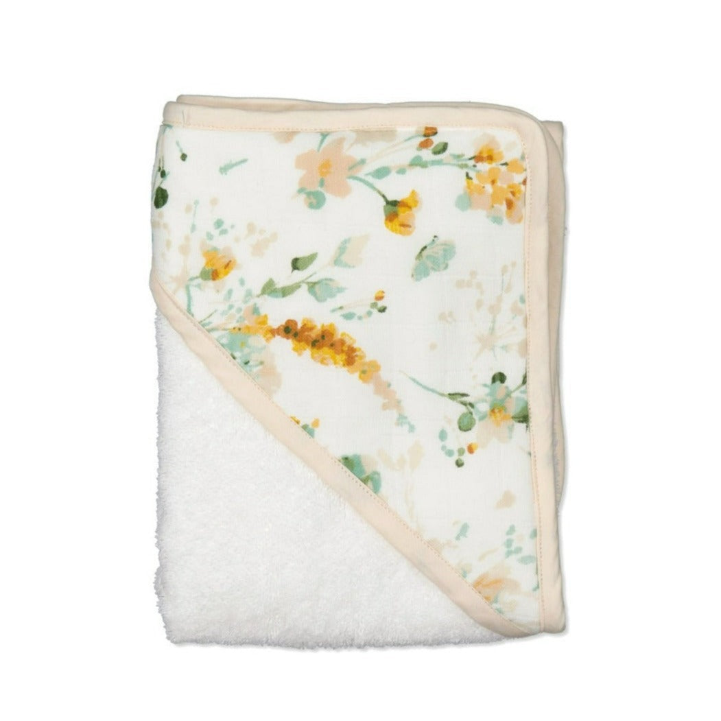 Burrow & Be Hooded Baby Towel - Spring Melody