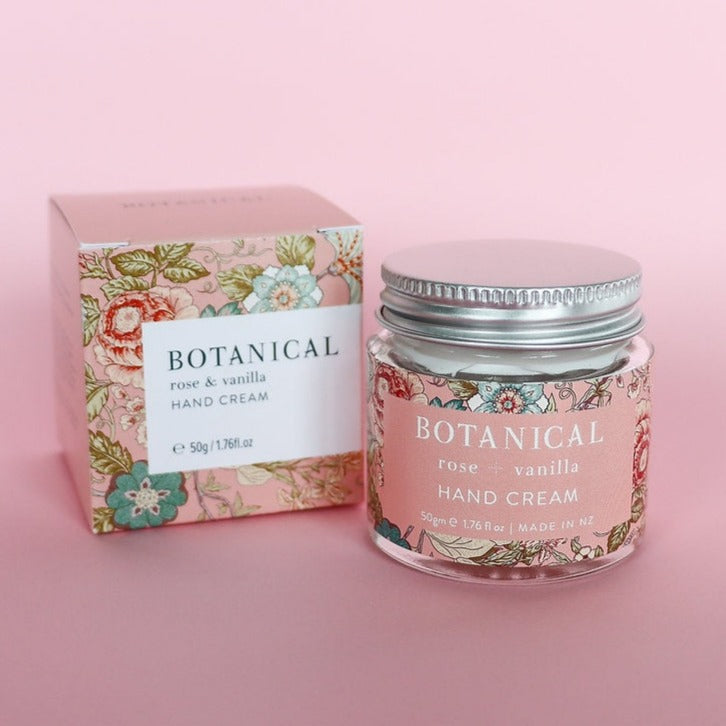Botanical Hand Cream 50g - Rose & Vanilla