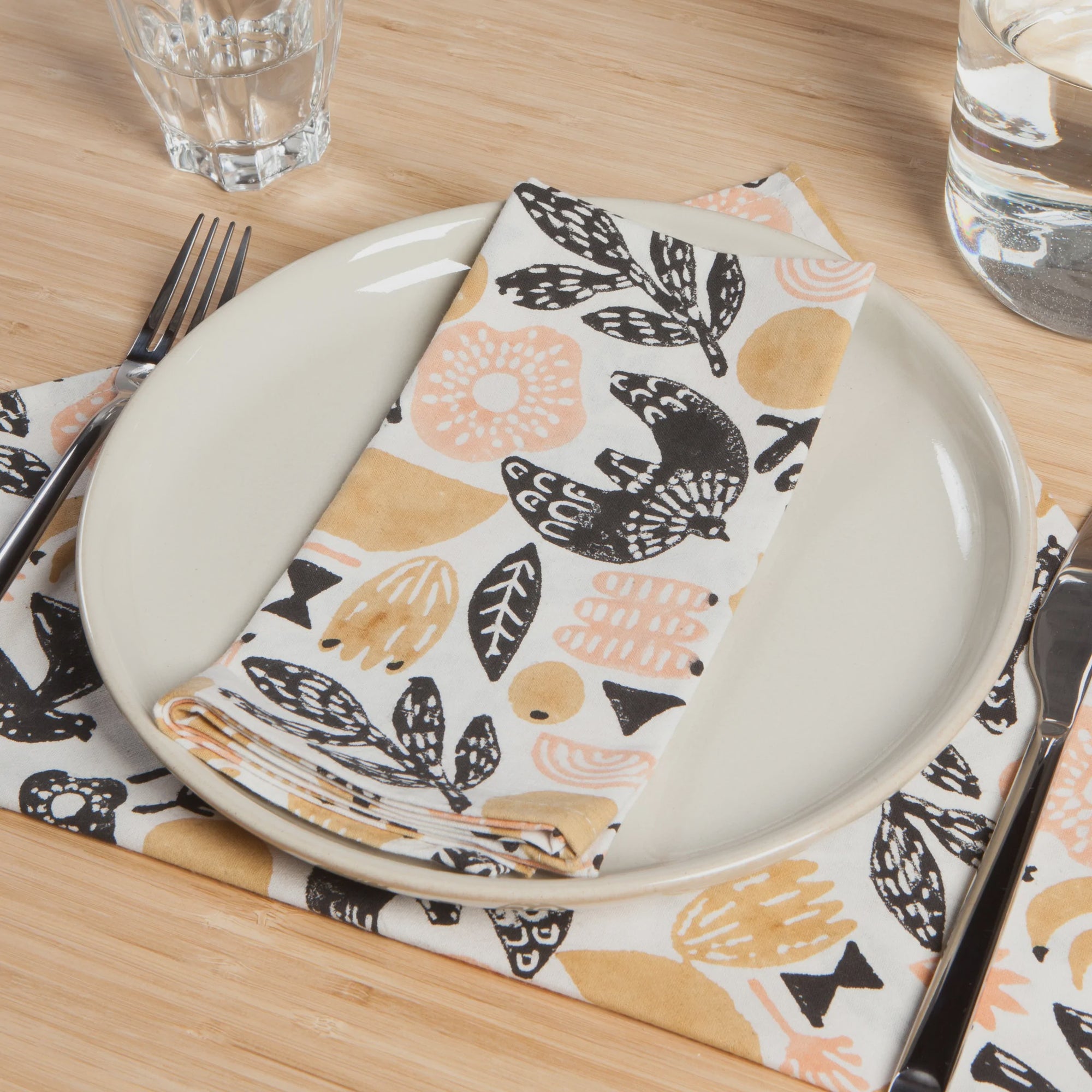 Danica Studios Set of 4 Napkins - Myth Block Print