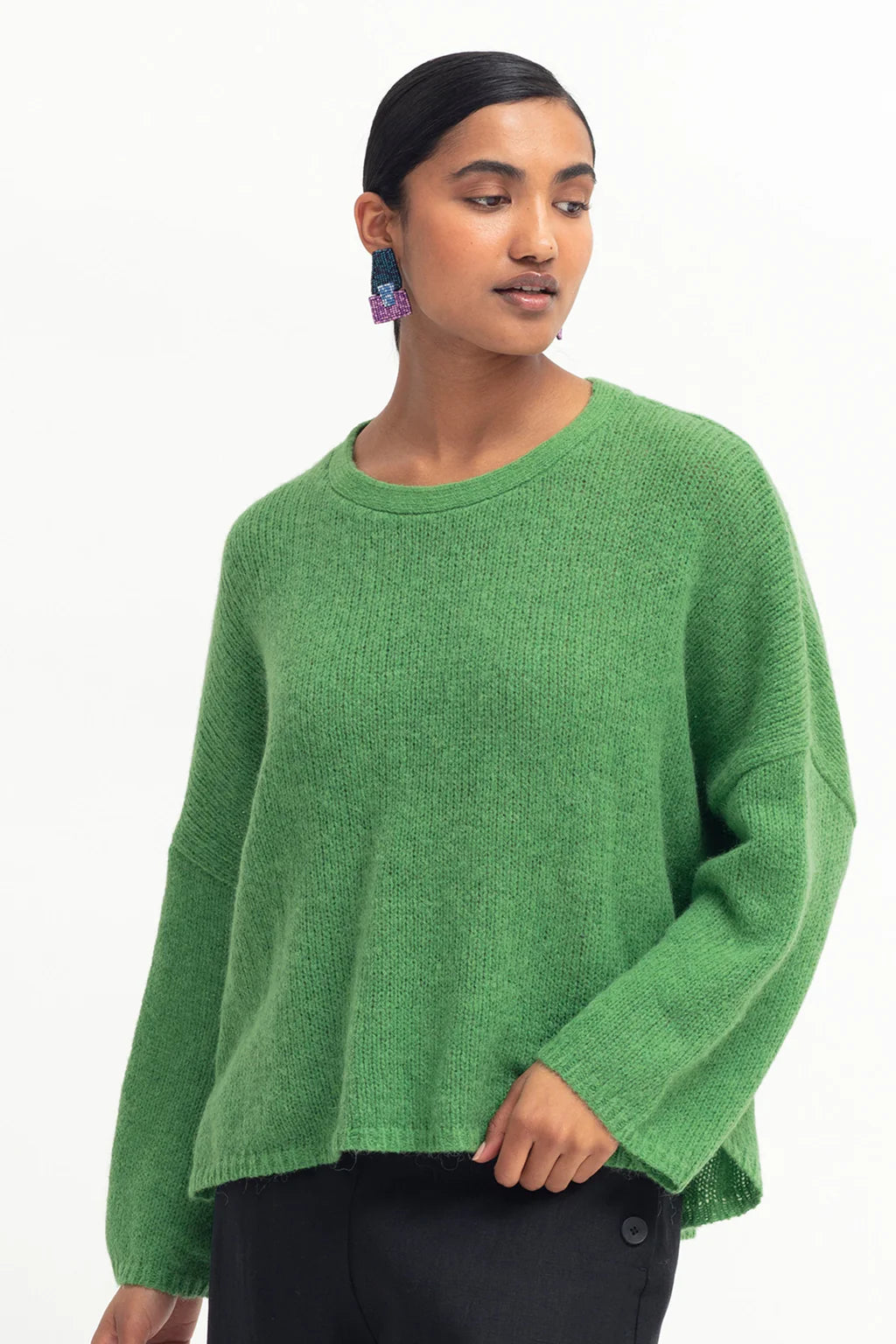 Elk Agna Sweater - Aloe Green