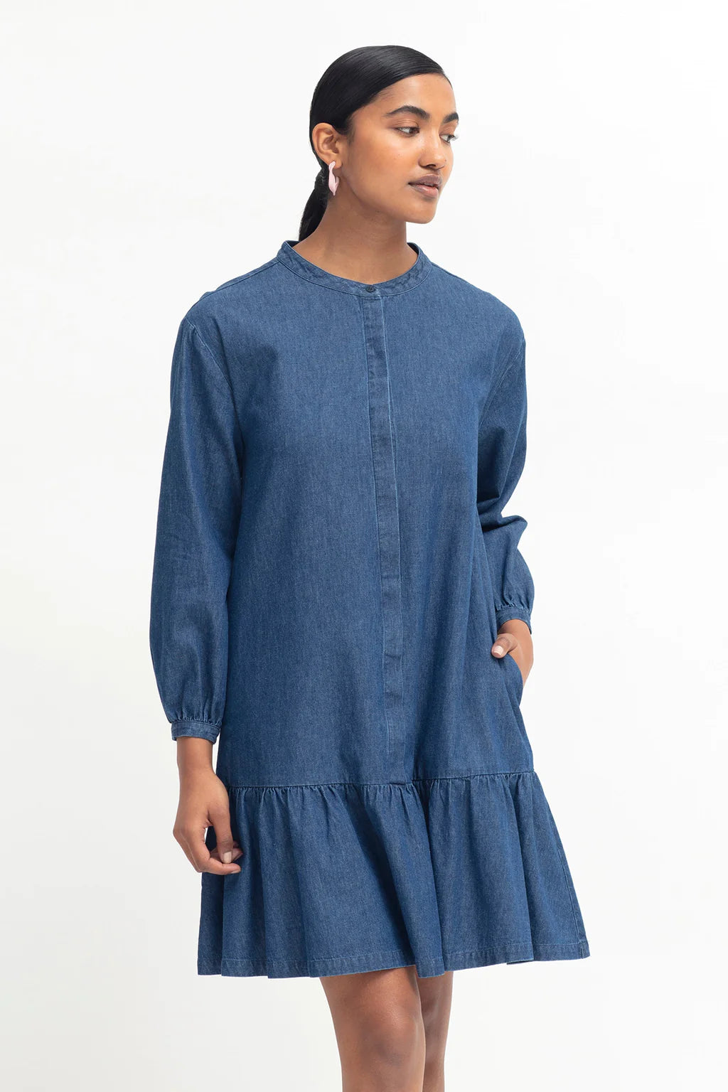 Elk Jins Dress - Indigo