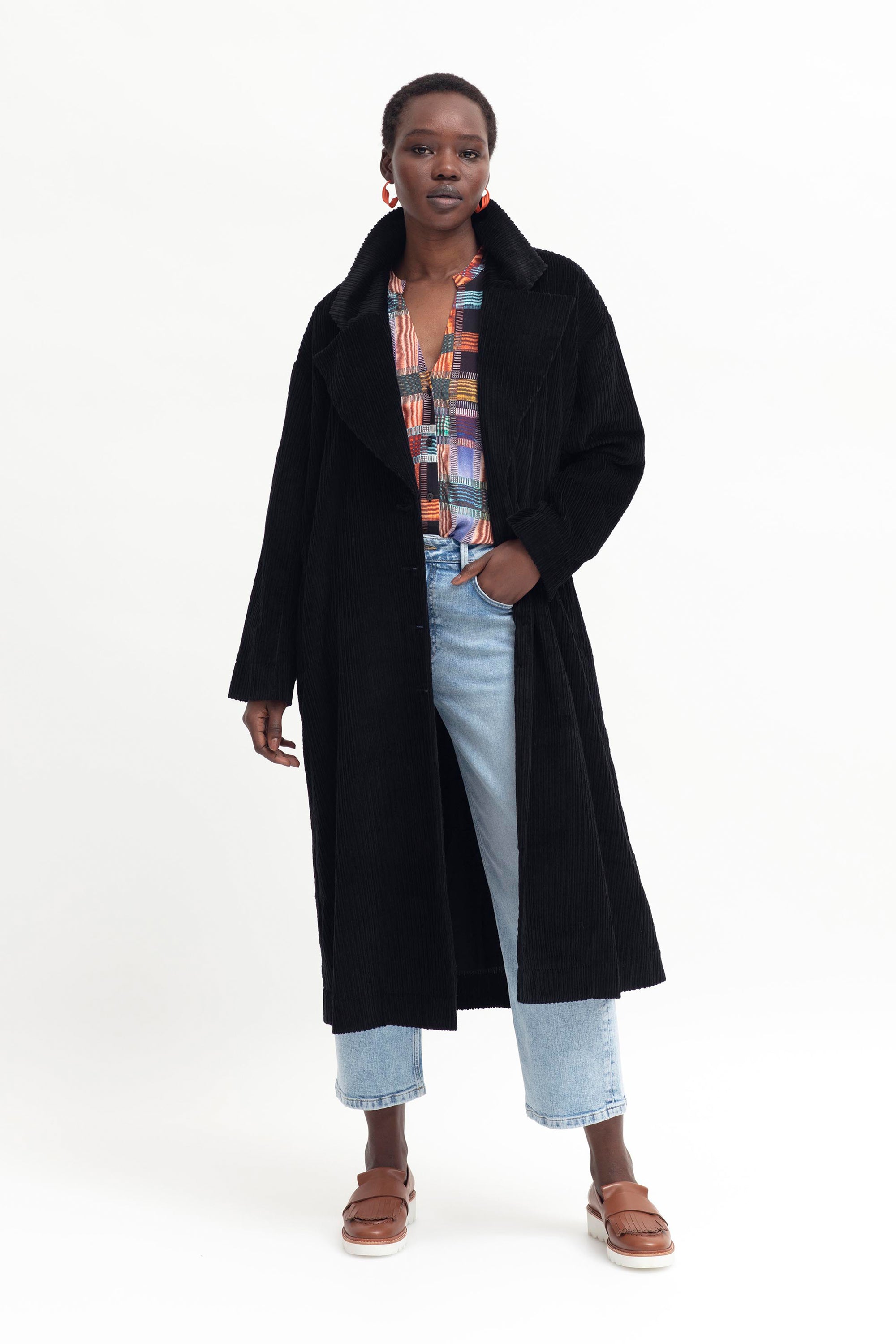 Elk Koord Jacket - Black