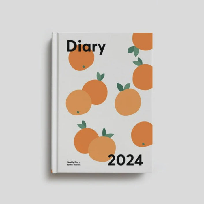 Father Rabbit 2024 Weekly Diary - Oranges