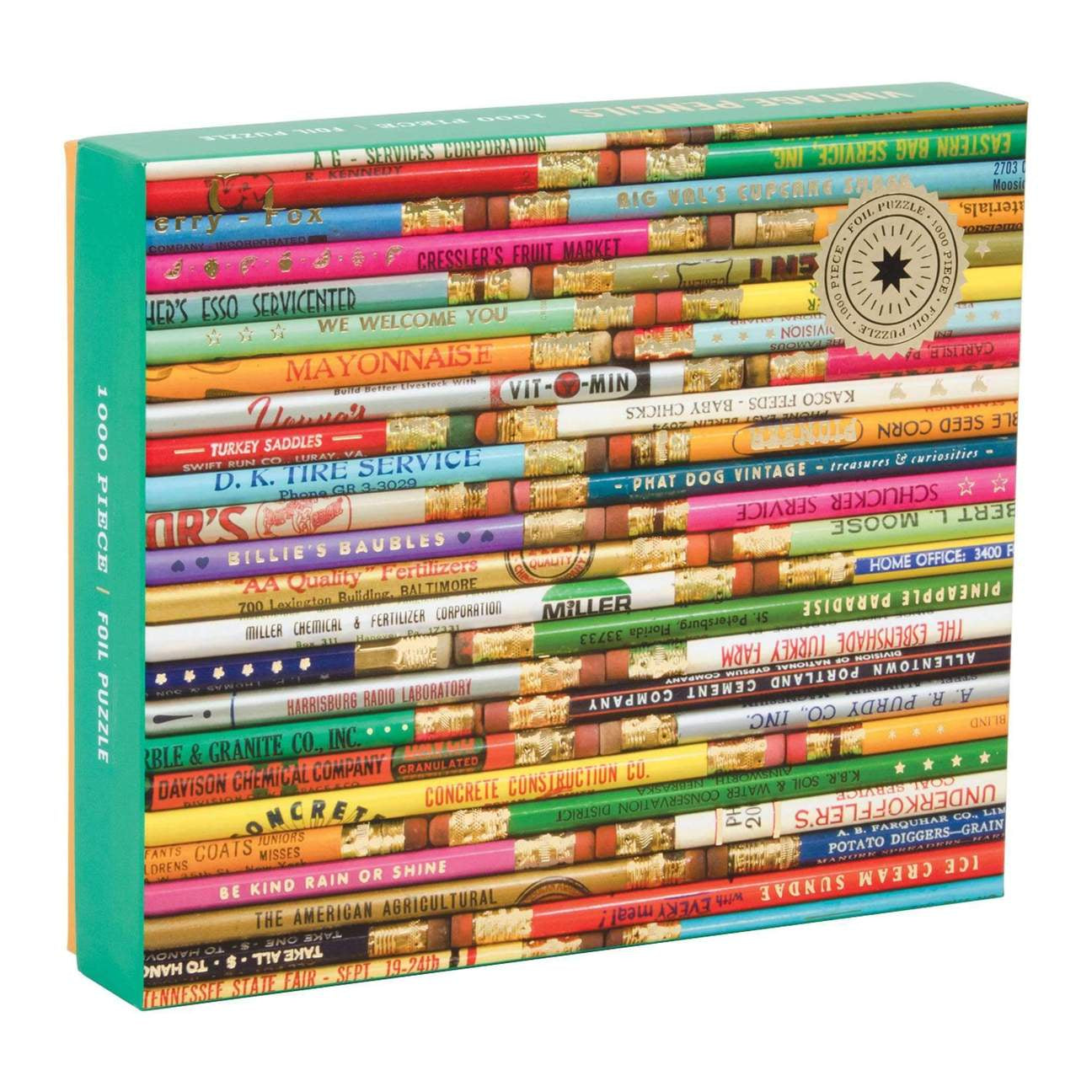 Galison Vintage Pencils Puzzle - 1000 pieces