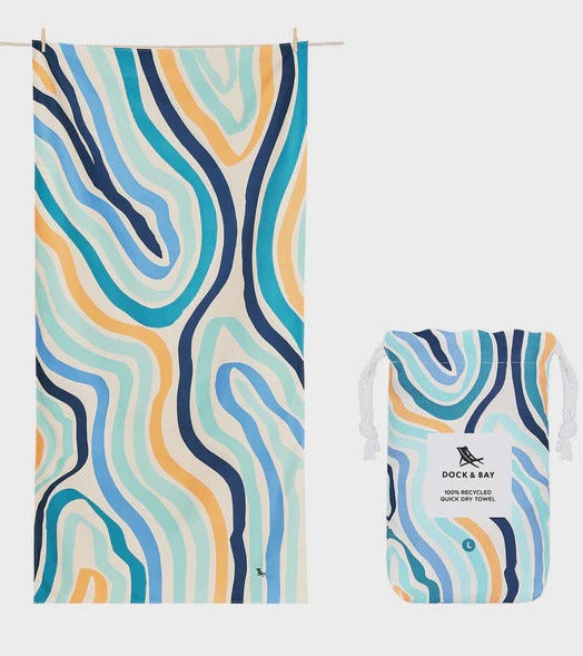 Dock & Bay Beach Towel - Groovy Dunes