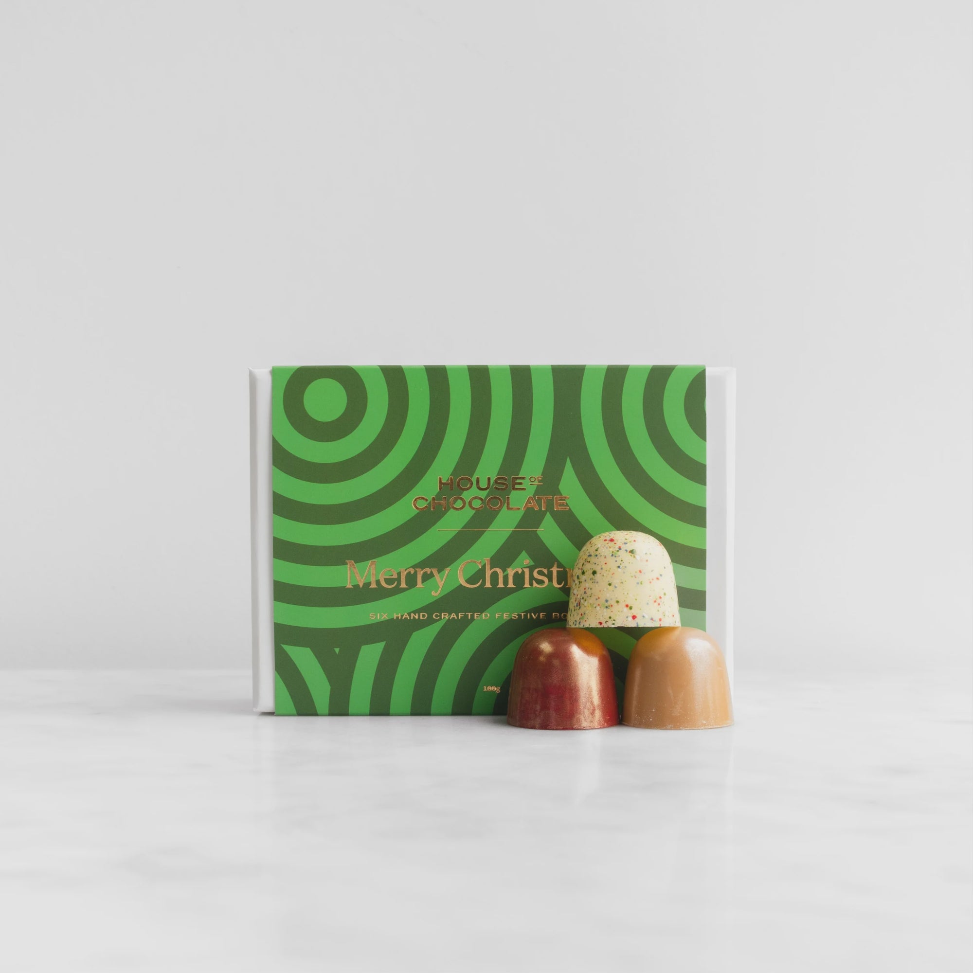 House of Chocolate Christmas Bonbon Selection 6pc