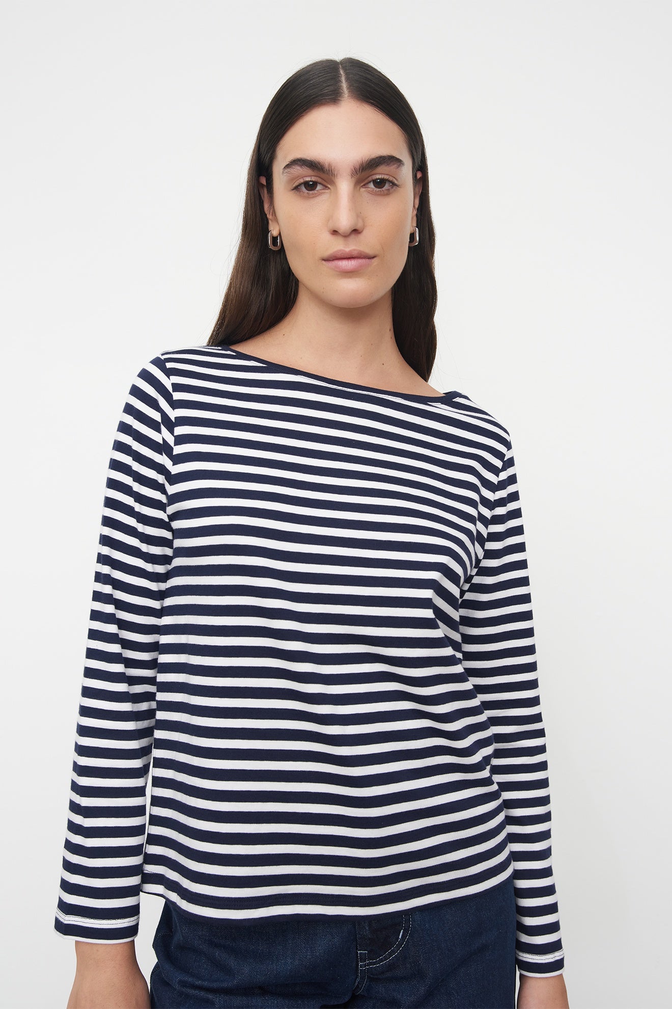 Kowtow Breton Top - Navy Stripe