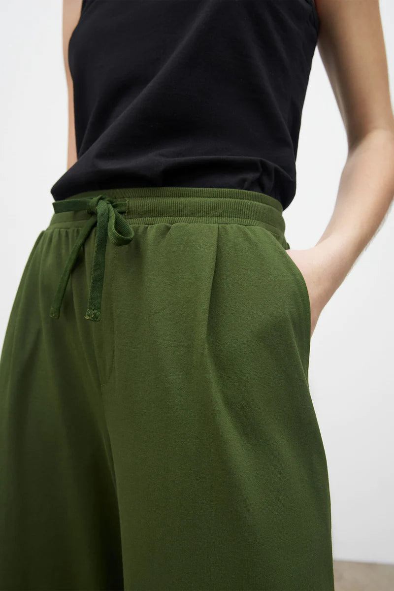 Kowtow Wide Leg Pant - Deep Green