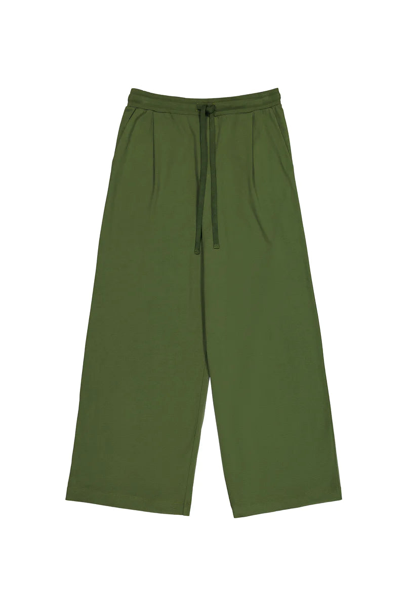 Kowtow Wide Leg Pant - Deep Green