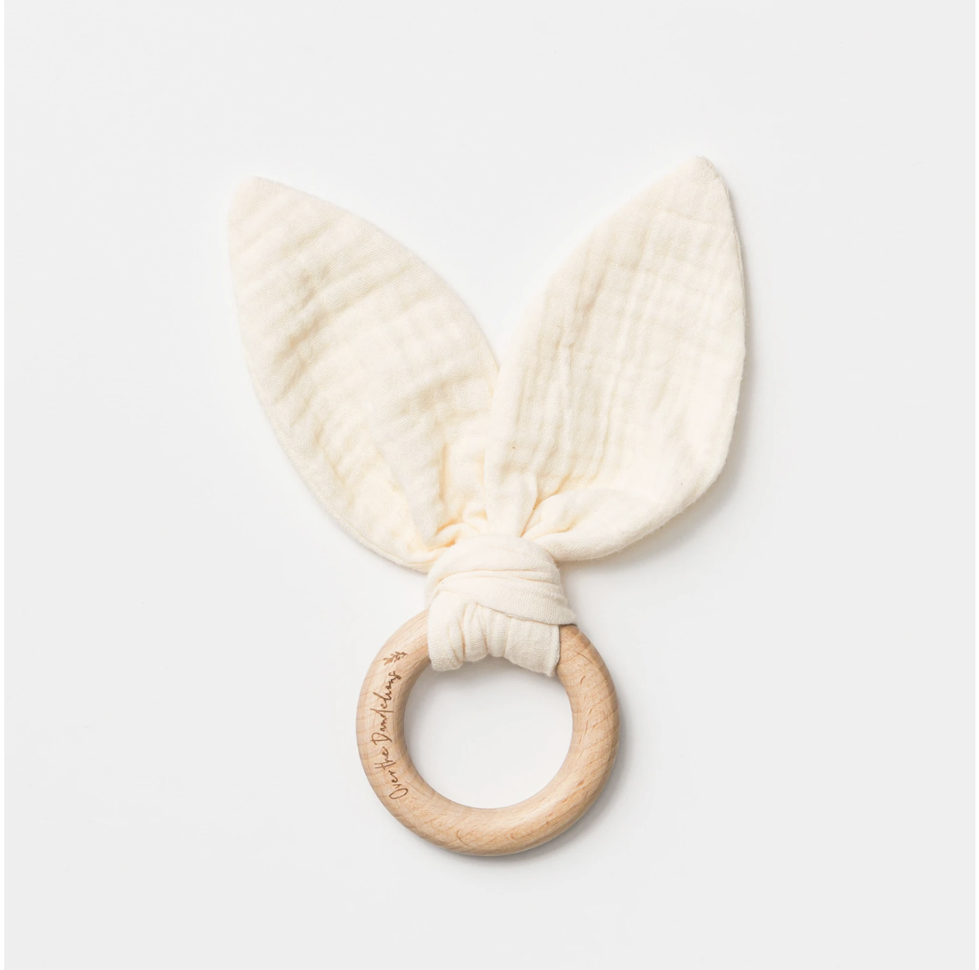 Over The Dandelions Bunny Ears Teether - Milk