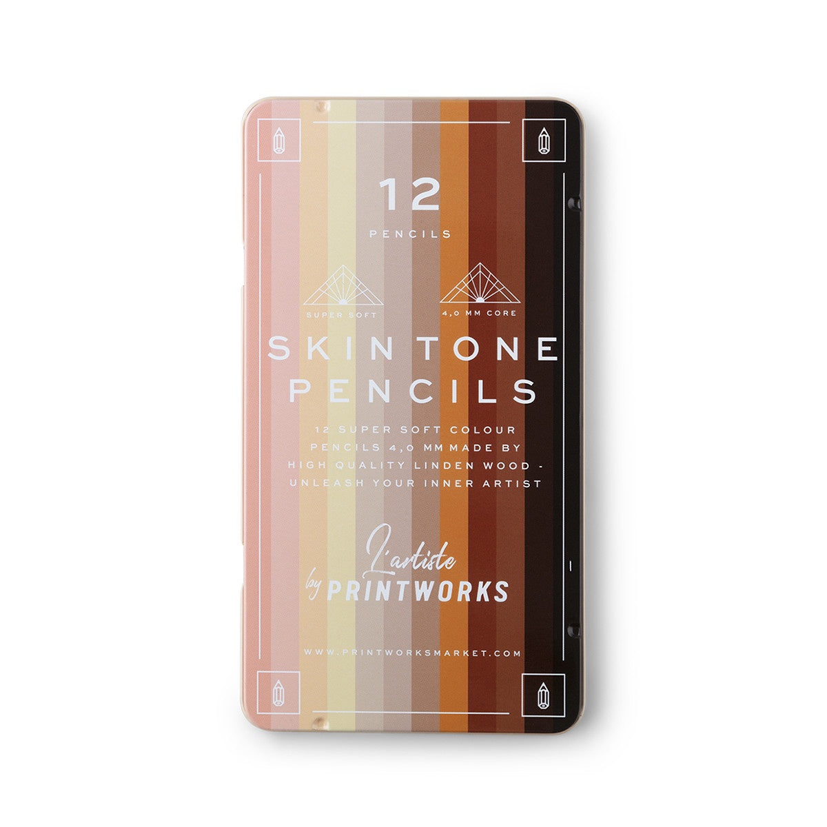 Printworks Colour Pencil Set of 12 - Skin Colour