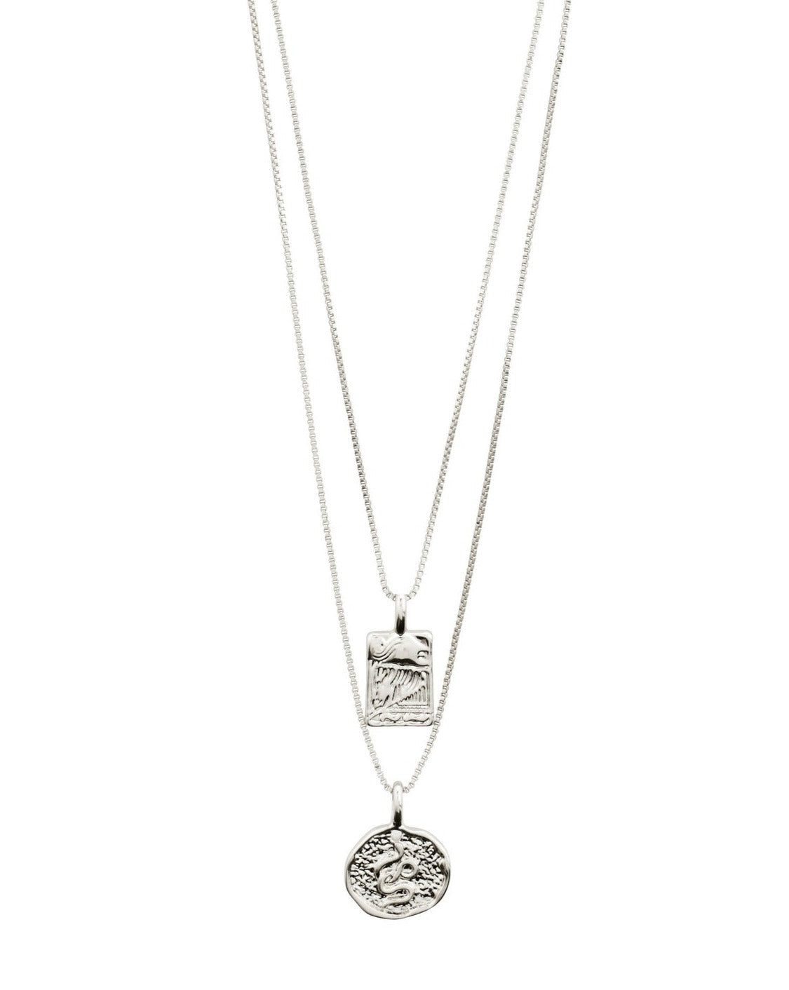 Pilgrim Valkyria Pi Necklace - Silver