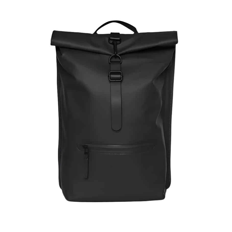 Rains Rolltop Rucksack - Black