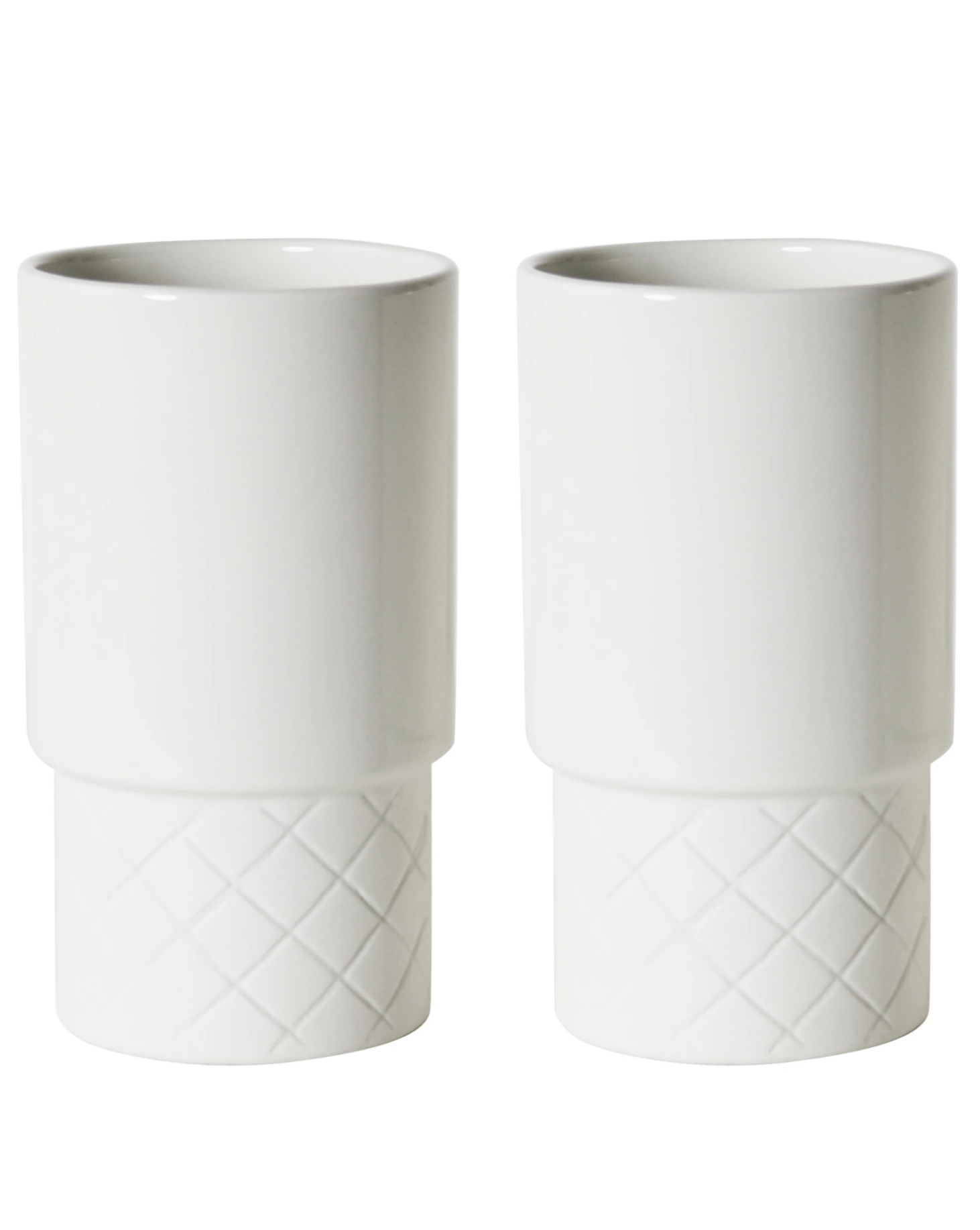 Robert Gordon Tumblers Portrait Collection - Set of 2 / White