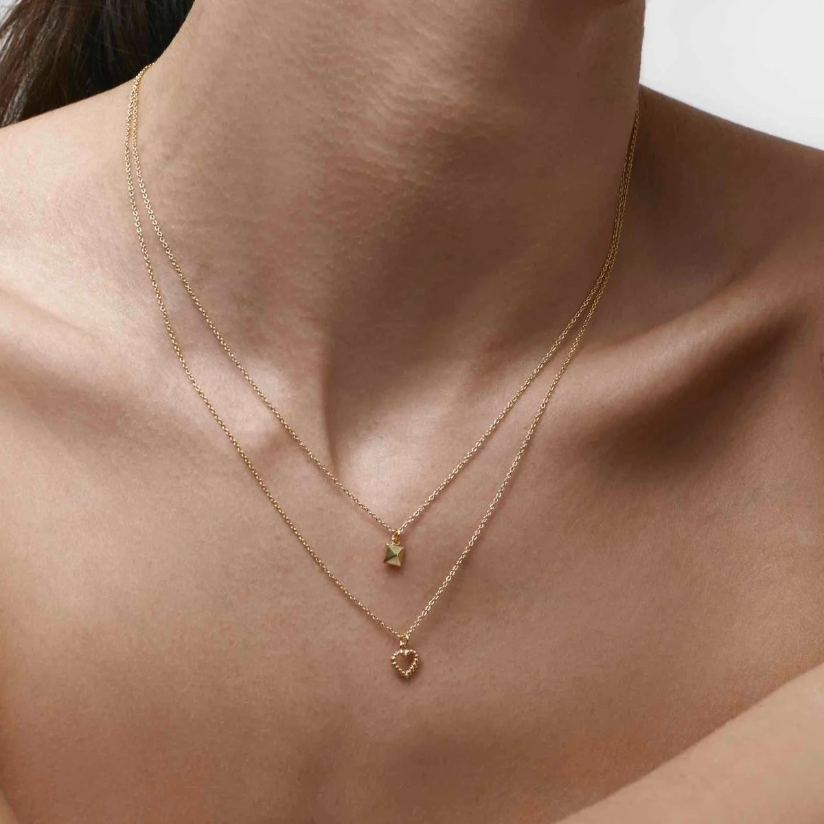 Silk & Steel Superfine Mini Olympia Necklace - Gold