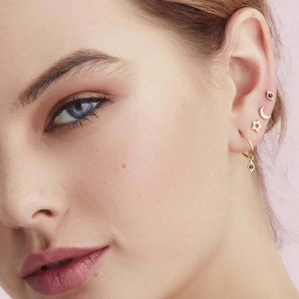 Silk & Steel Superfine Starry Night Stud - Silver