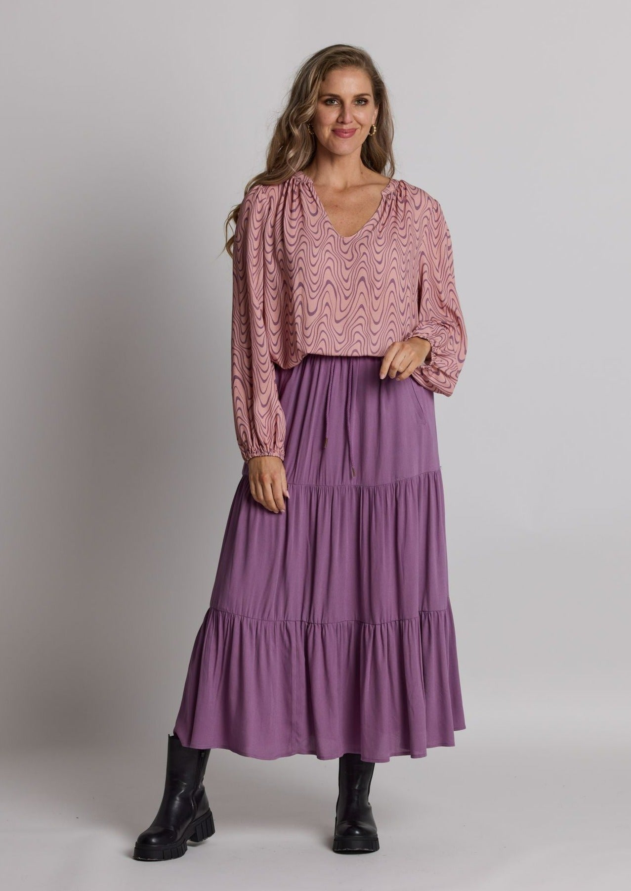 Stella & Gemma Bryant Skirt - Grape