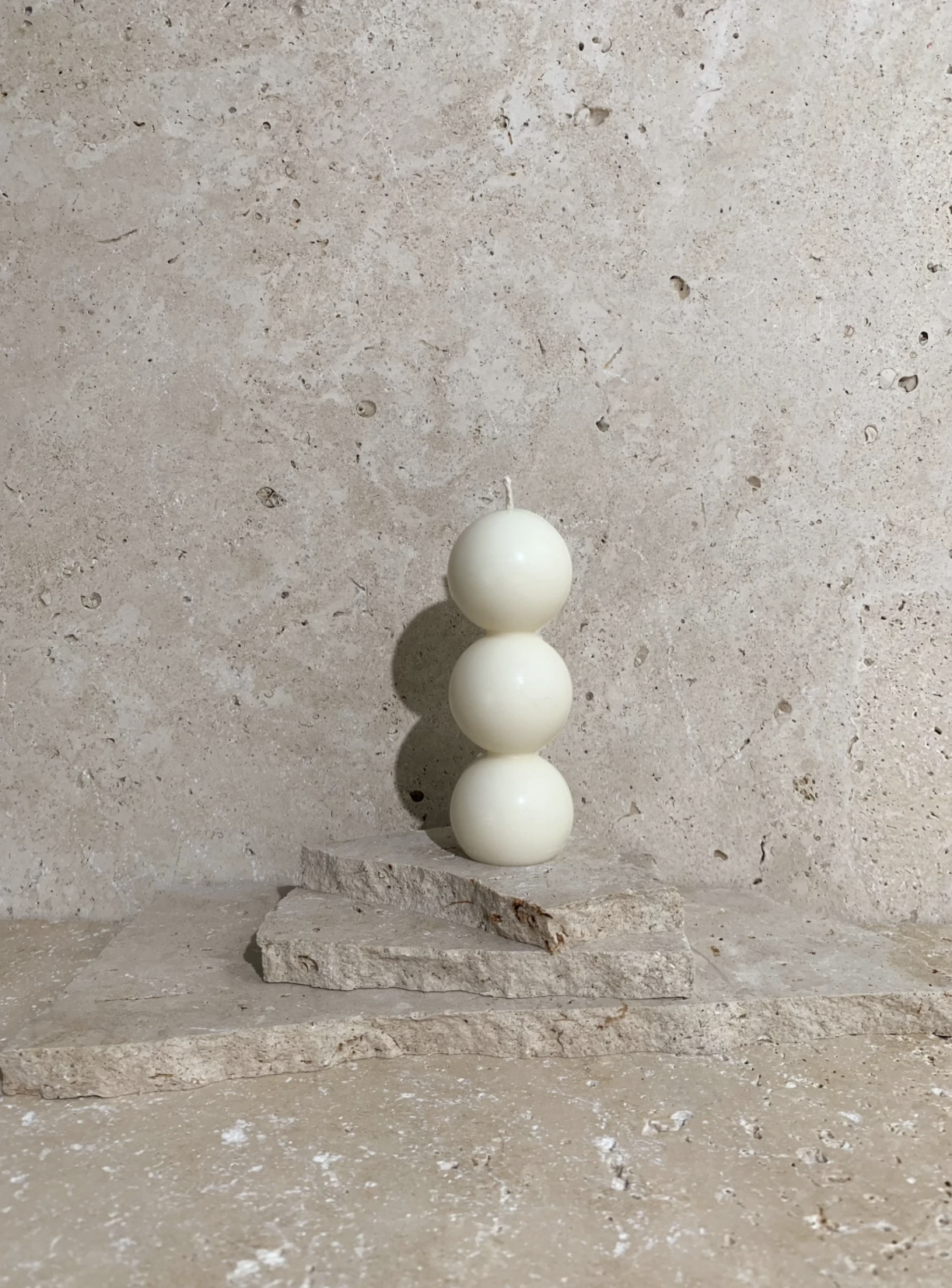 Le Lumen Circle Trio Form Candle - Creme