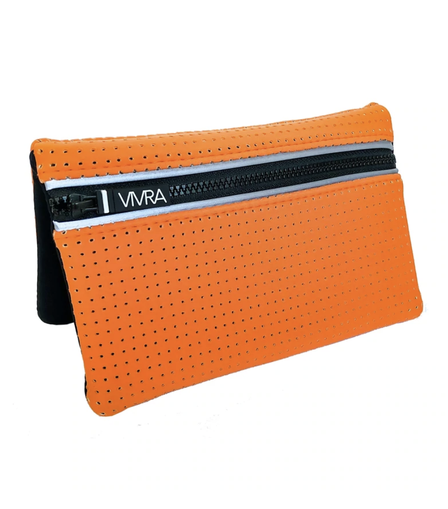 Vivra Base Magnetic Pouch - Orange Neoprene / Perforated