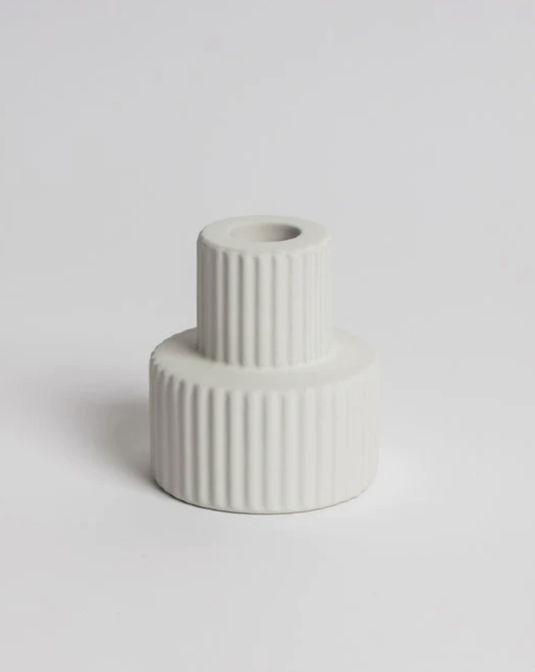 Ned Merdeka Candle Holder - white