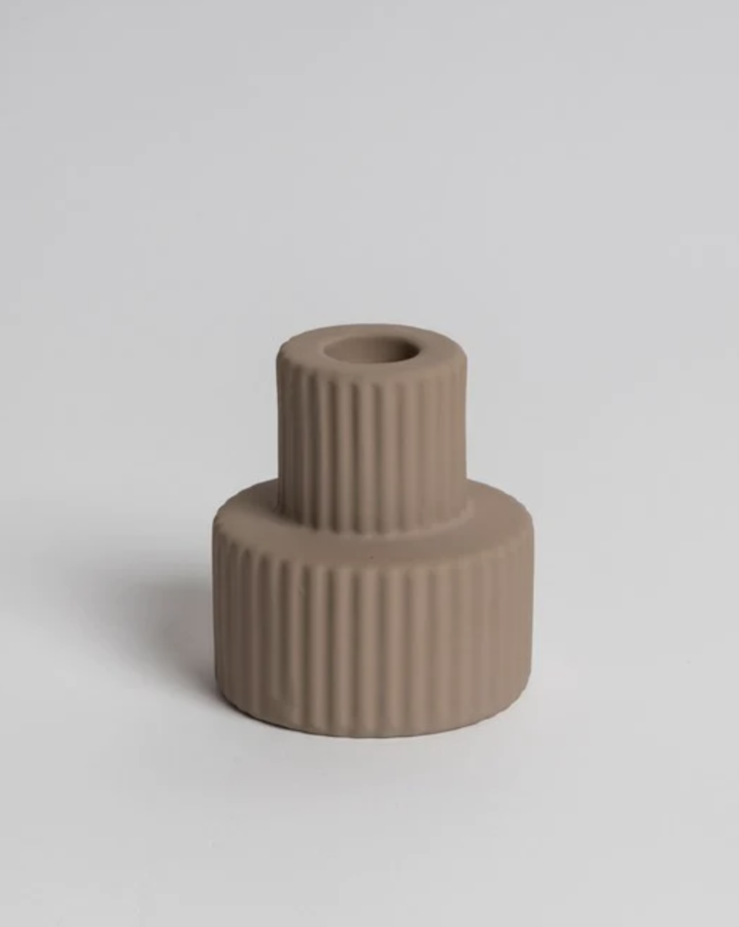 Ned Merdeka Candle Holder - Pastel Brown
