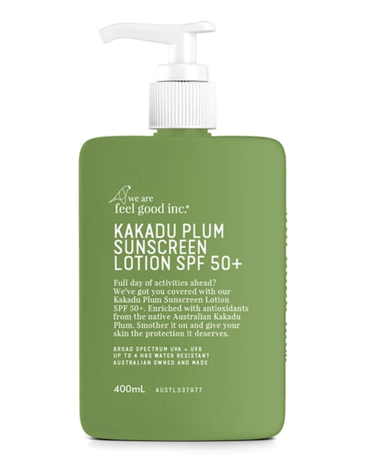 We are Feel Good SPF50+ Sunscreen Kakadu Plum - 400ml Pump