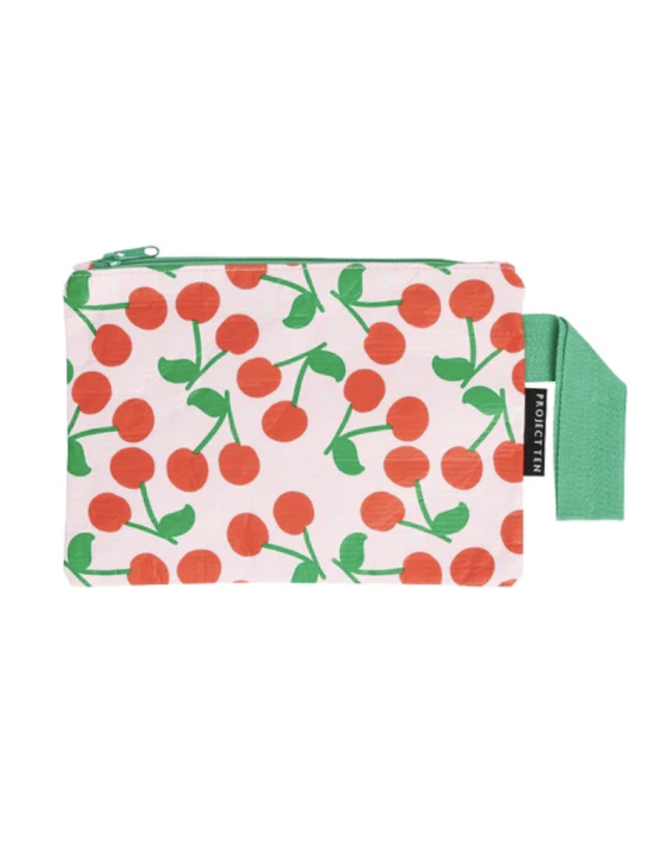 Project Ten Mini Zip Pouch - Cherries