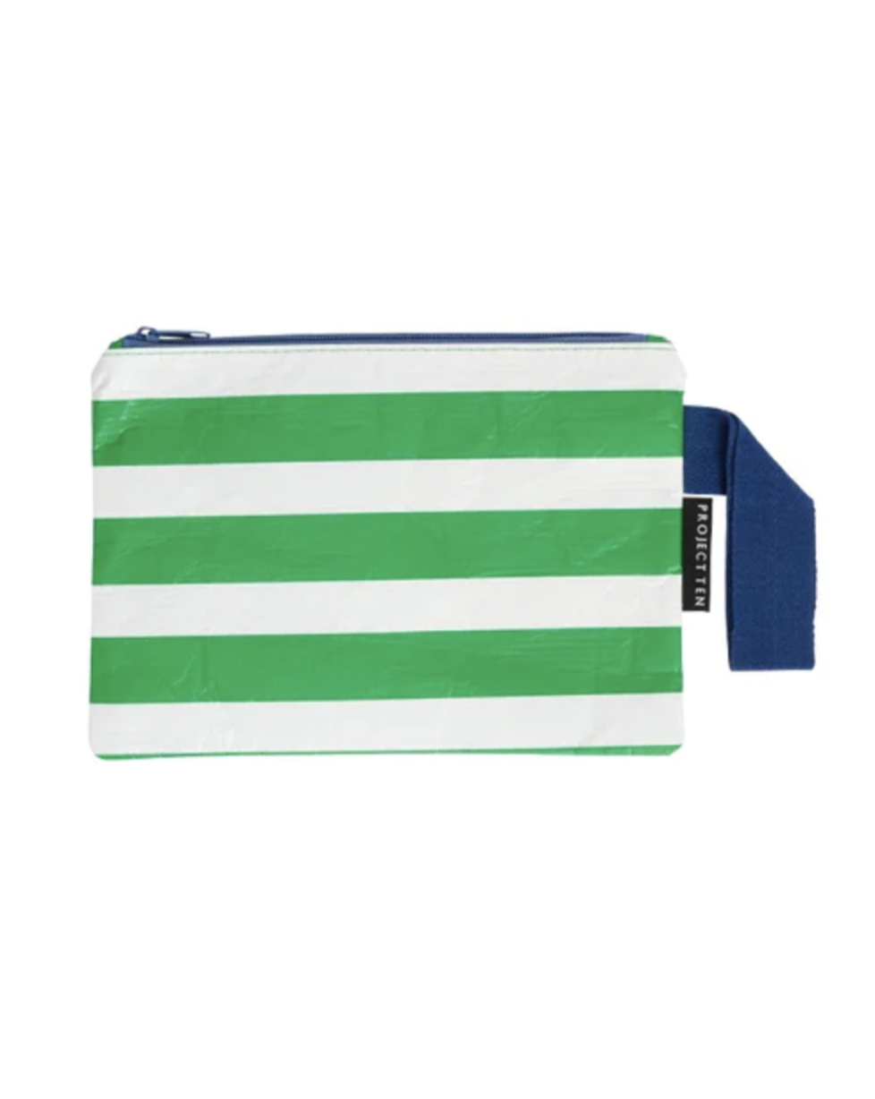 Project Ten Mini Zip Pouch - Market Stripe