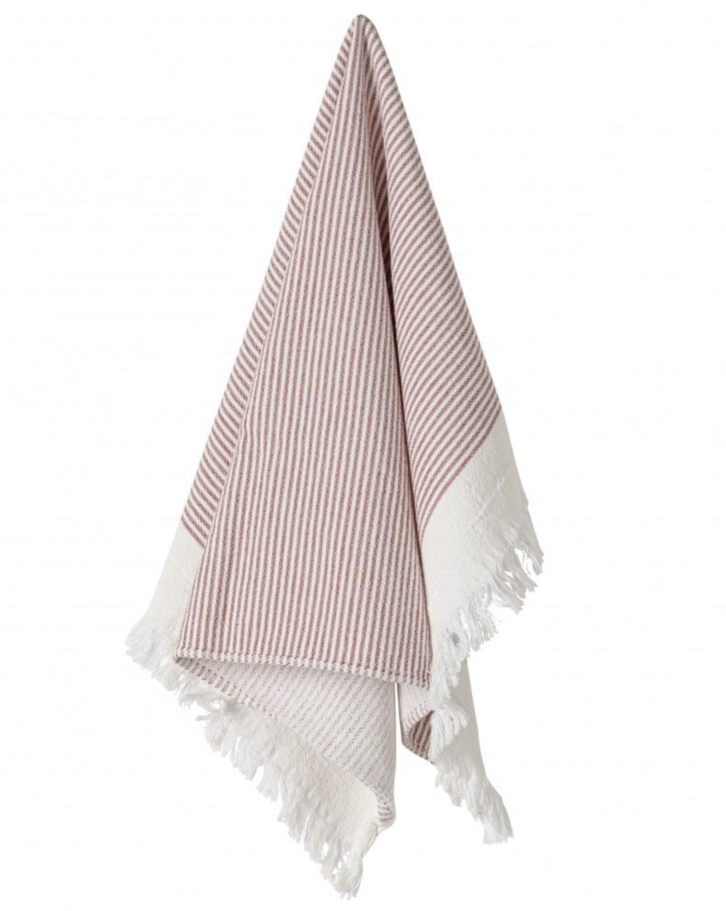 casafina Terry Stripe Towel - Red