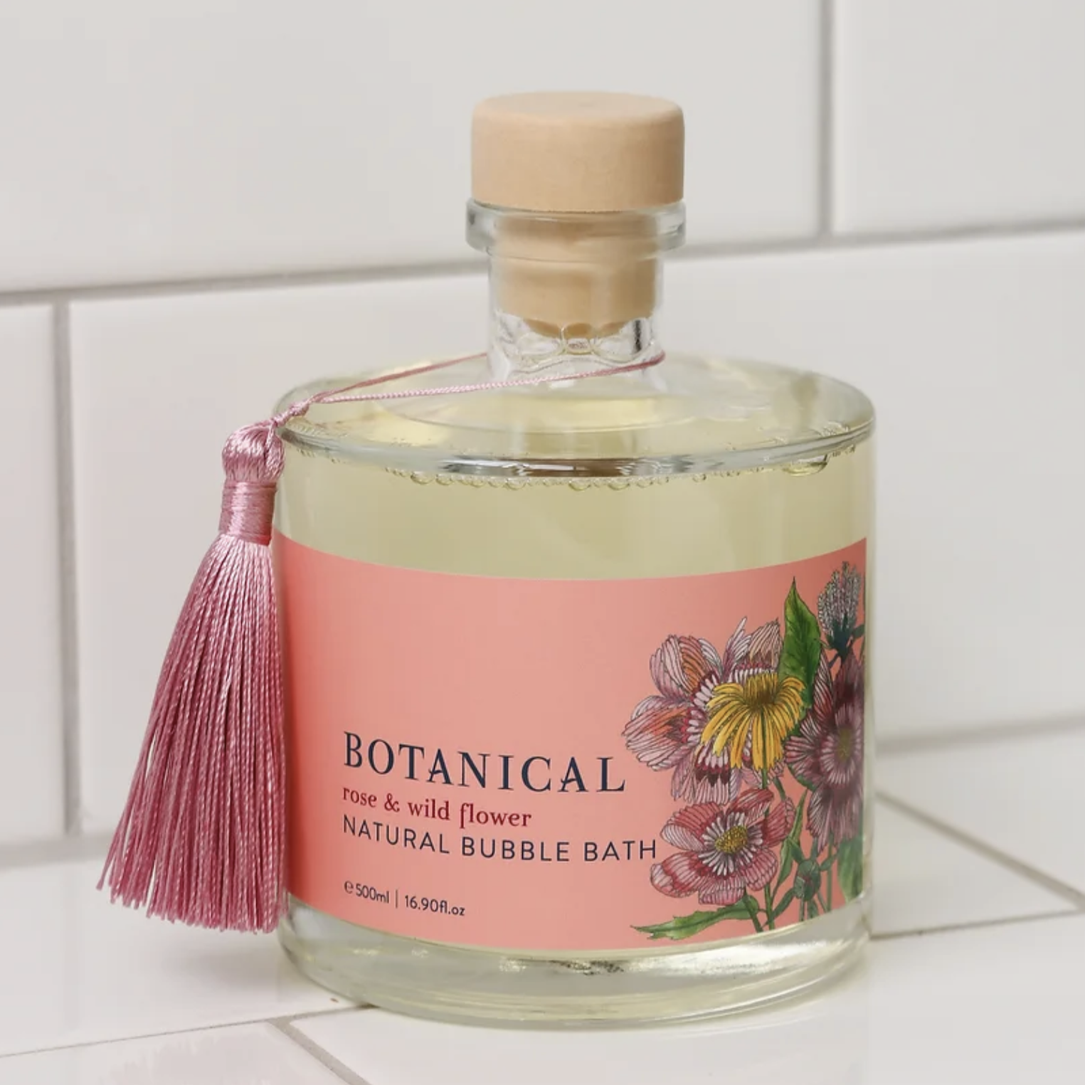 Botanical Bubble Bath 500ml - Rose & Wildflower