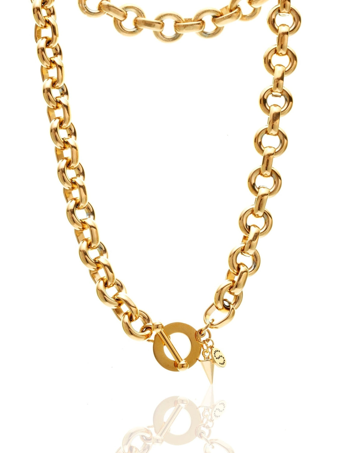 Silk &amp; Steel Heirloom Necklace - Gold