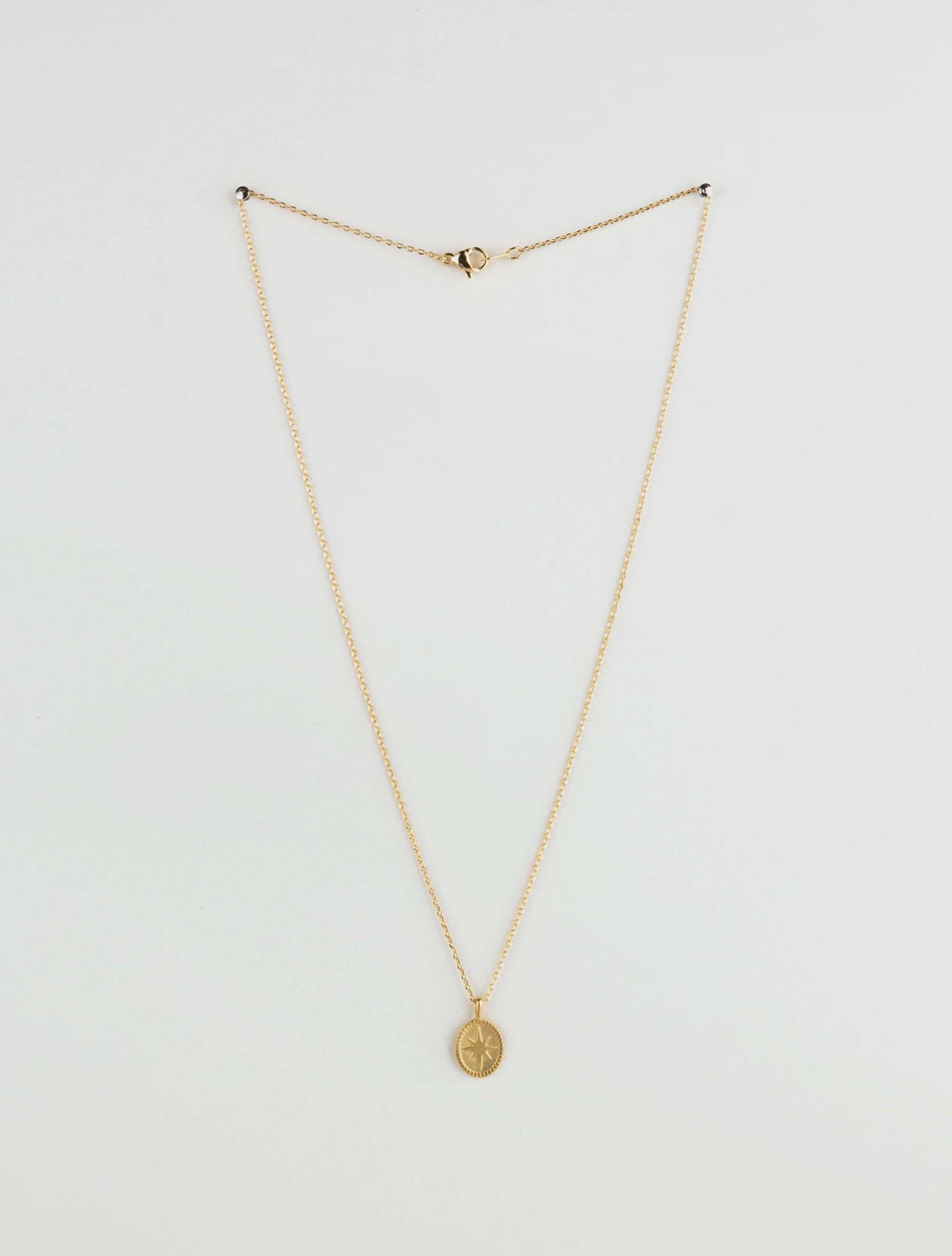 Stella and Gemma Starburst Pendant Necklace - Gold