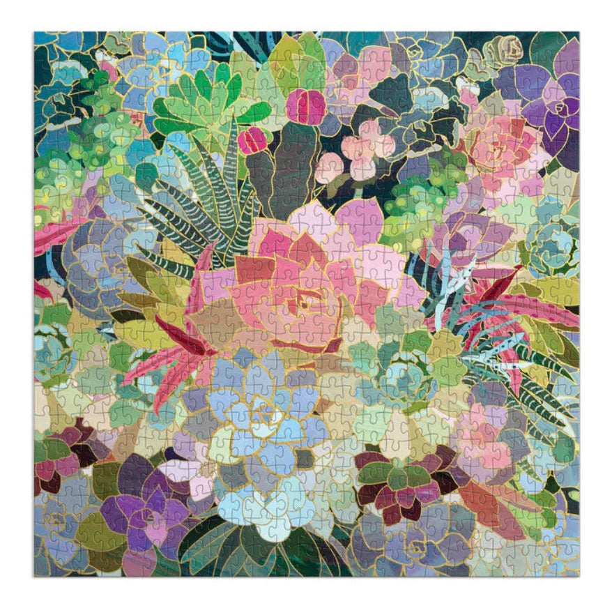 Succulent Mosaic Puzzle - 500 Piece