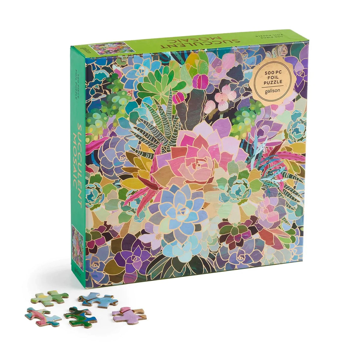 Succulent Mosaic Puzzle - 500 Piece