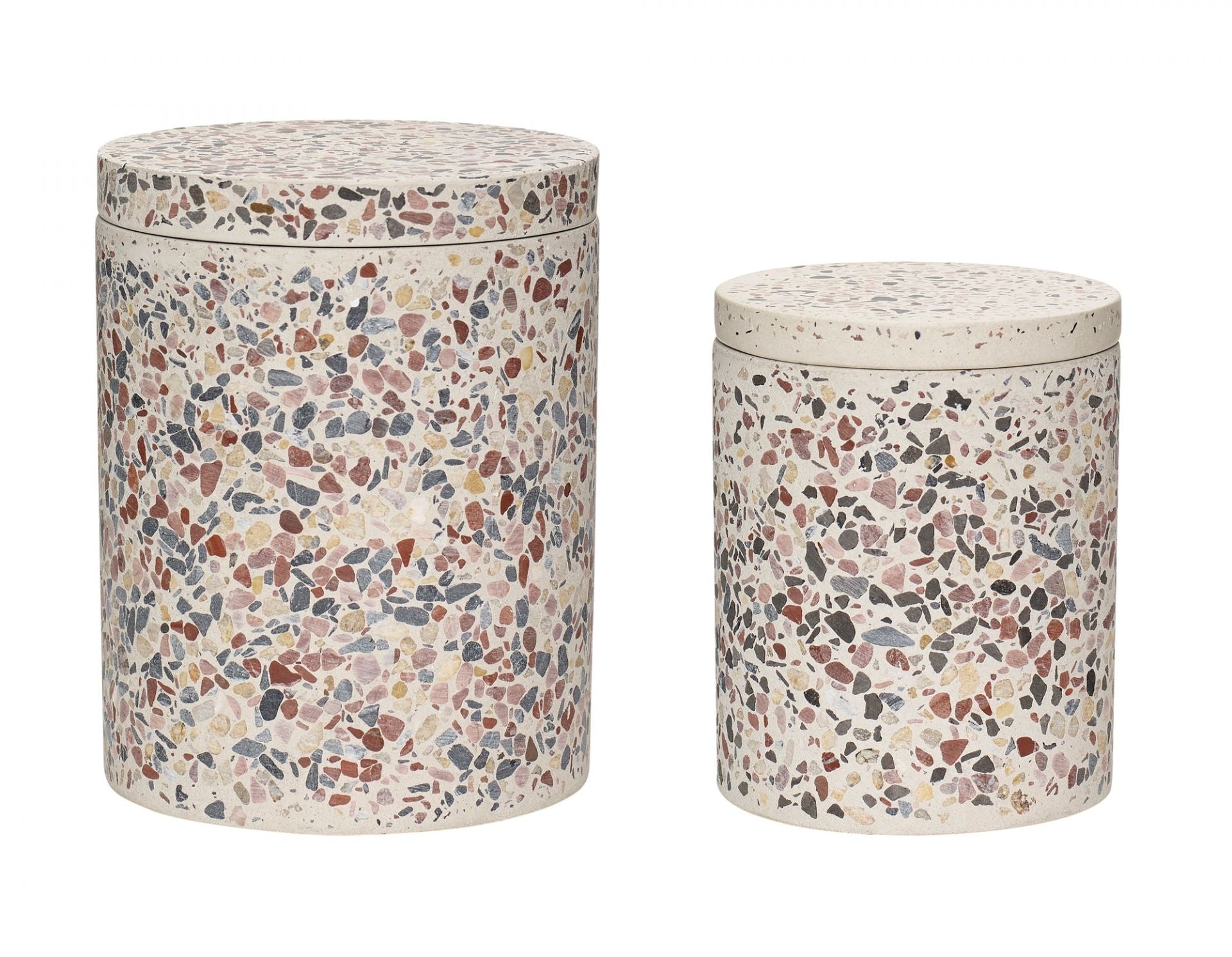 Hubsch Storage Jar  - Terrazzo