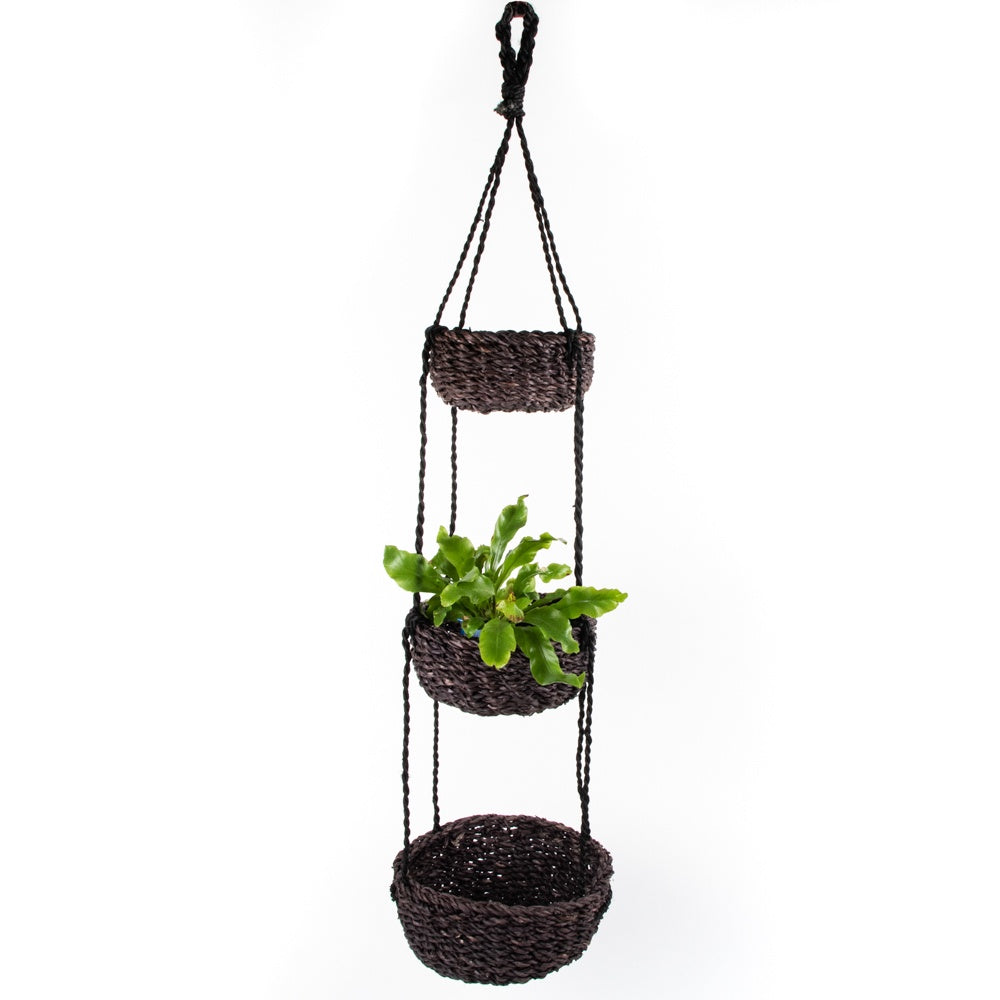 Trade Aid Three Basket Sika - Black