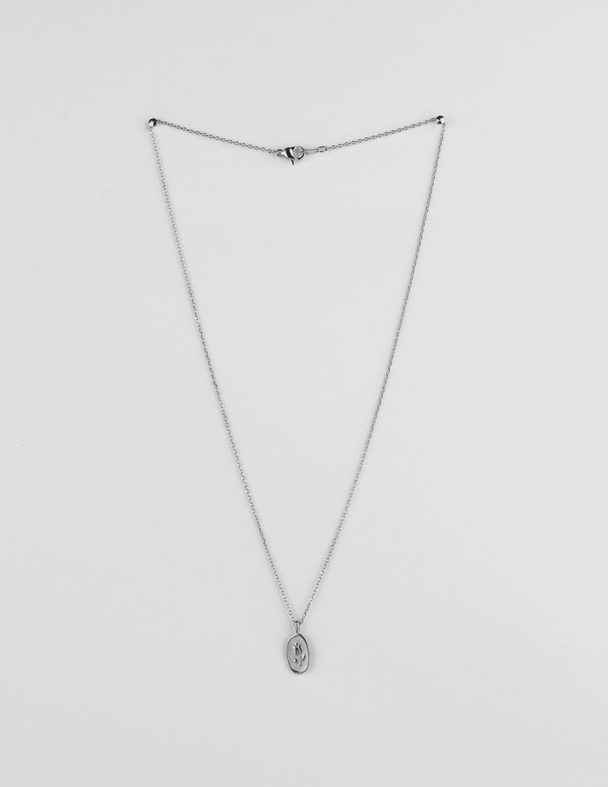 Stella and Gemma Tulip Necklace - Silver