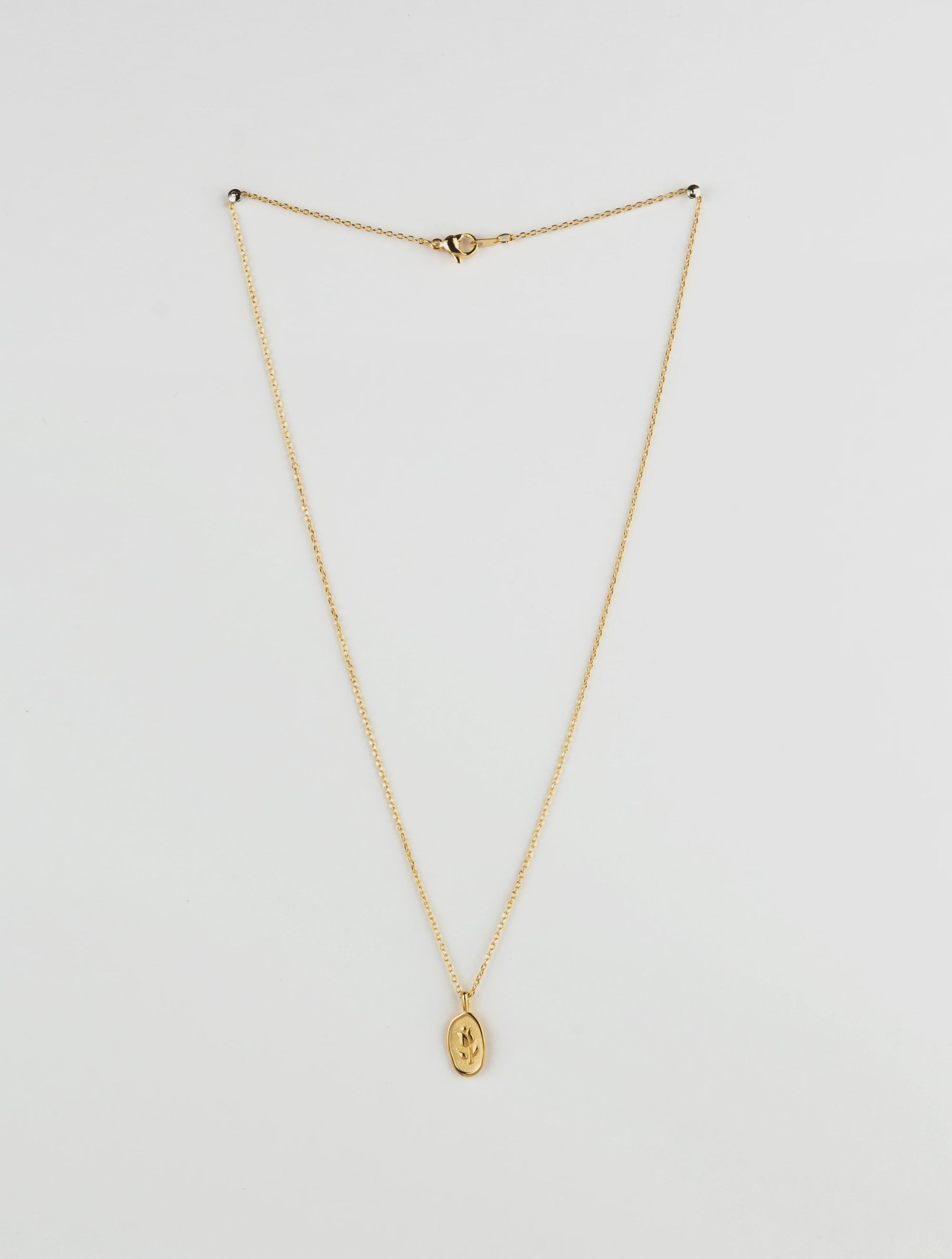 Stella ands Gemma Tulip Necklace - Gold
