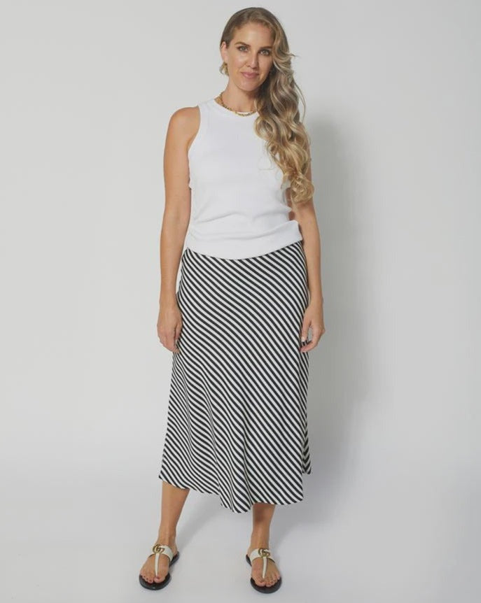 Stella & Gemma Amore Skirt - White/Black