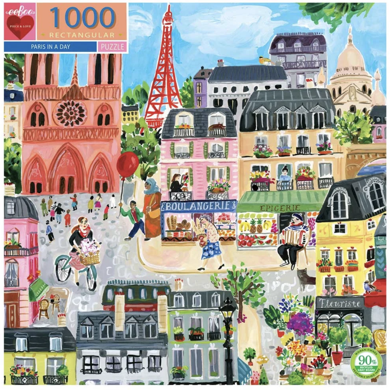 Eeboo Puzzle - Paris In A Day