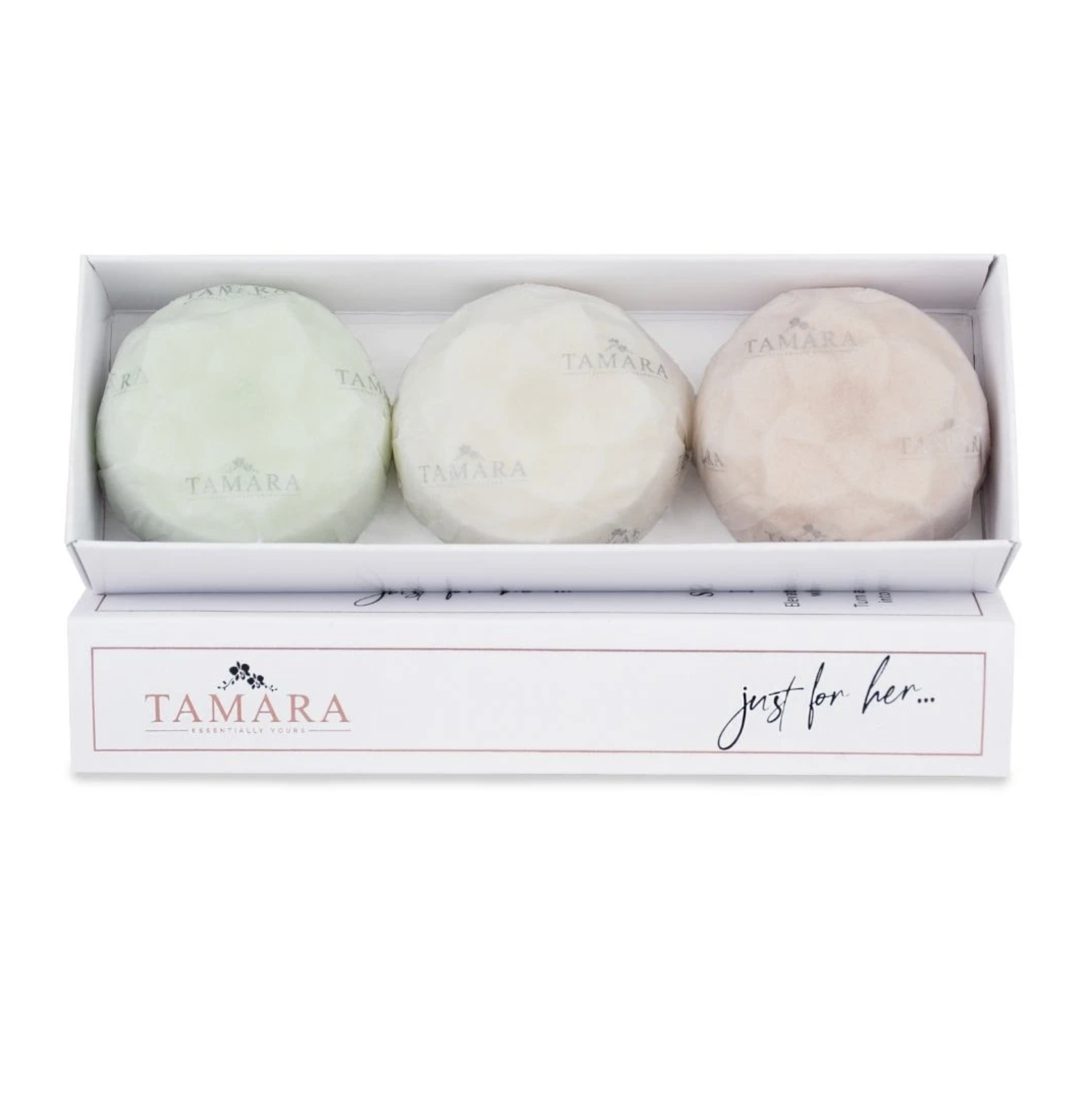 Tamara Shower Bombs Box of 3 - Just for Her