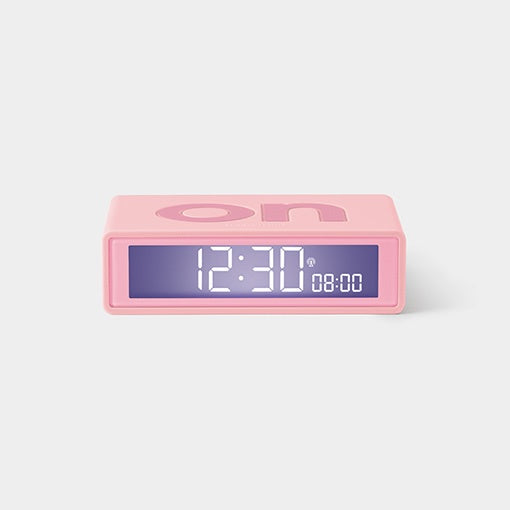 Z Lexon Flip  Alarm Clock - Pink